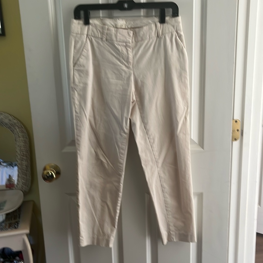 Vintage J. Crew Skinny Chinos. Cream. Size 0